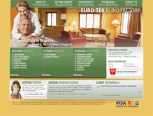 Tablet Screenshot of eurotekblindfactory.com